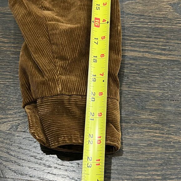 Vintage Corduroy Jacket Mens Large Brown Sherpa Lined Shacket Scovill 70s 80s - Picture 9 of 11